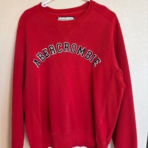 Abercrombie & Fitch Vibrant Red Pullover
